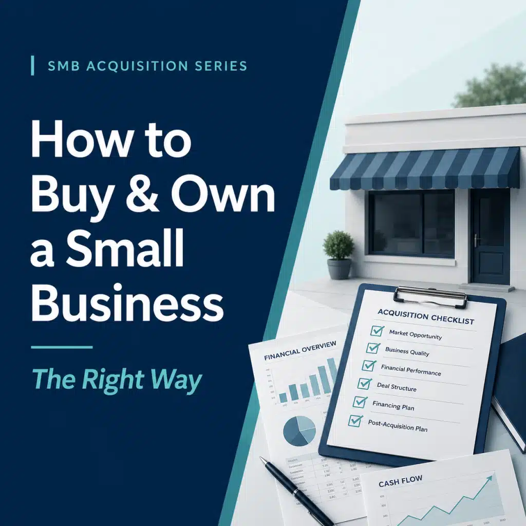 SMB Acquisition Series: How to Buy & Own a Small Business